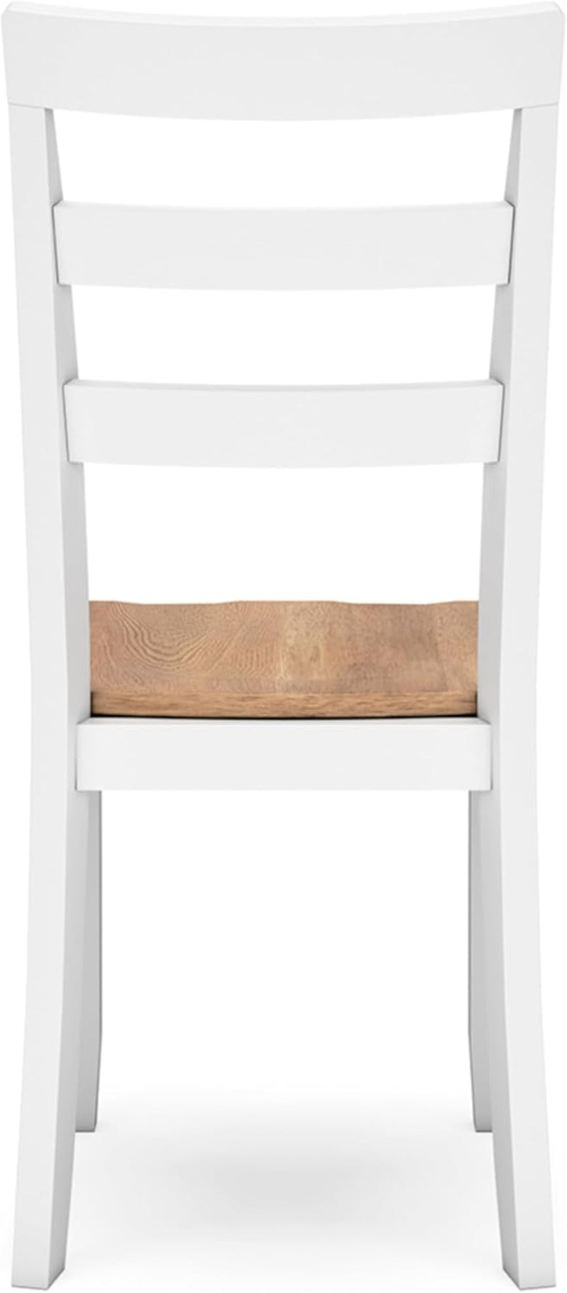 Gesthaven Solid Wood Frame Dining Chair Set White Natural