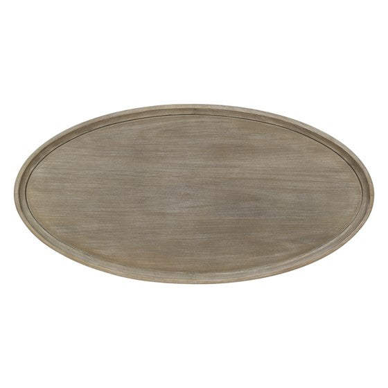 Oval Coffee Table with Shelf
