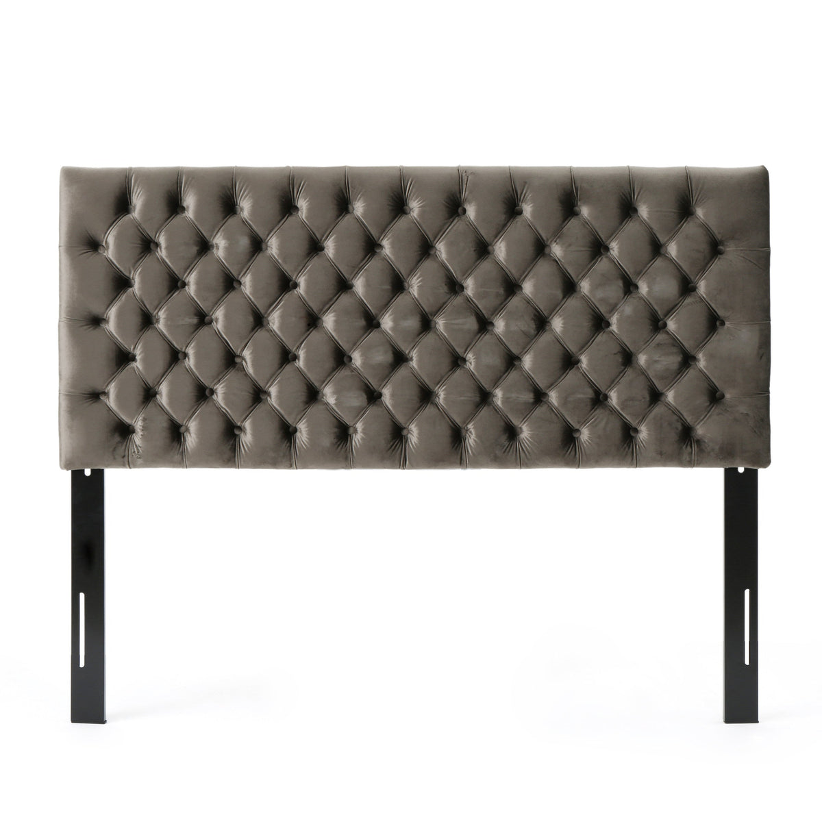 Tufted Upholstered Queen Size Bed Headboard