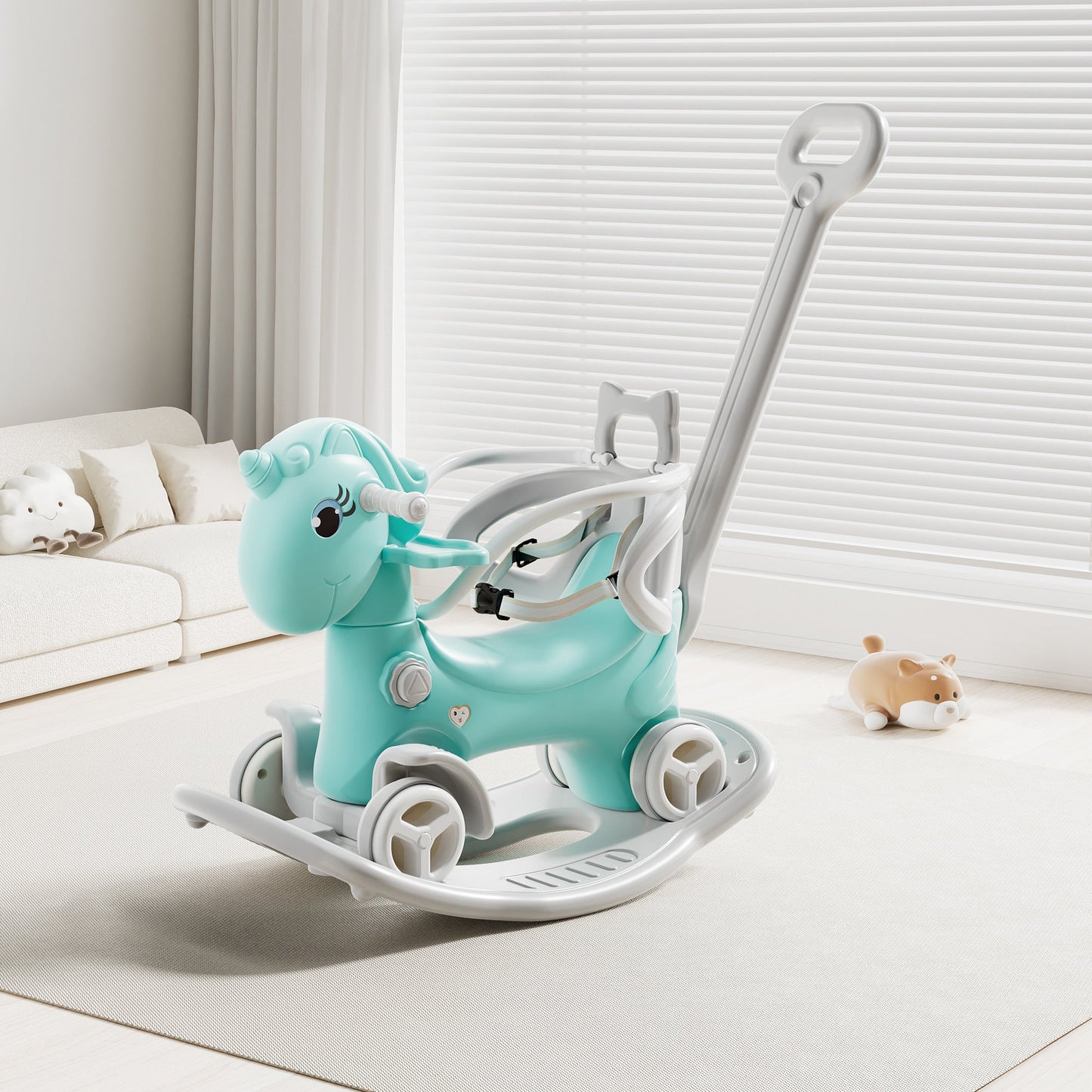 Rocking Horse for Toddlers, Balance Bike Ride On Toy