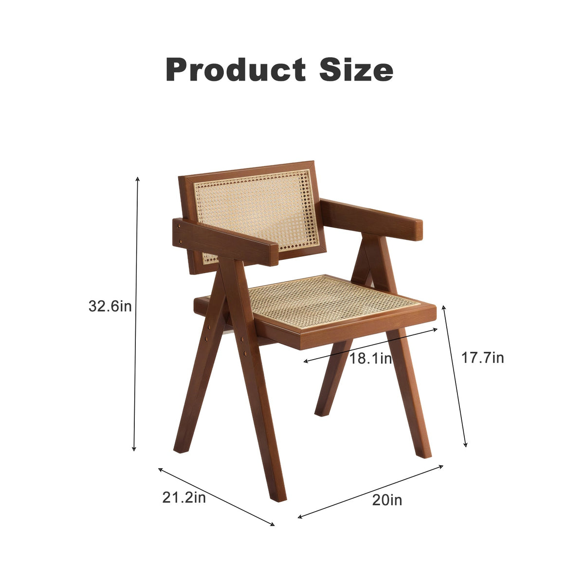 Modern Mid Century Dining Chairs Set of 2