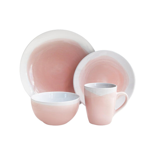 Oasis Pink 16-Piece Dinner Set