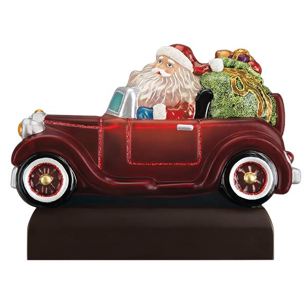 Santa In Antique Car Light