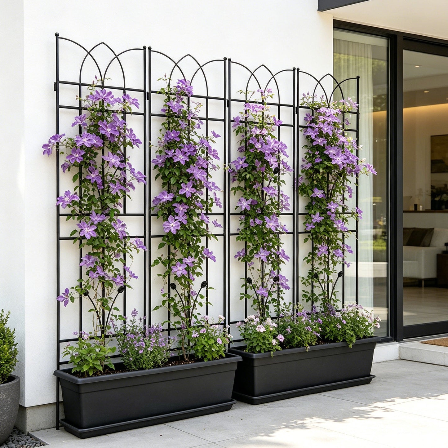 4 Pack Metal Garden Trellis 71" x 17.7"
