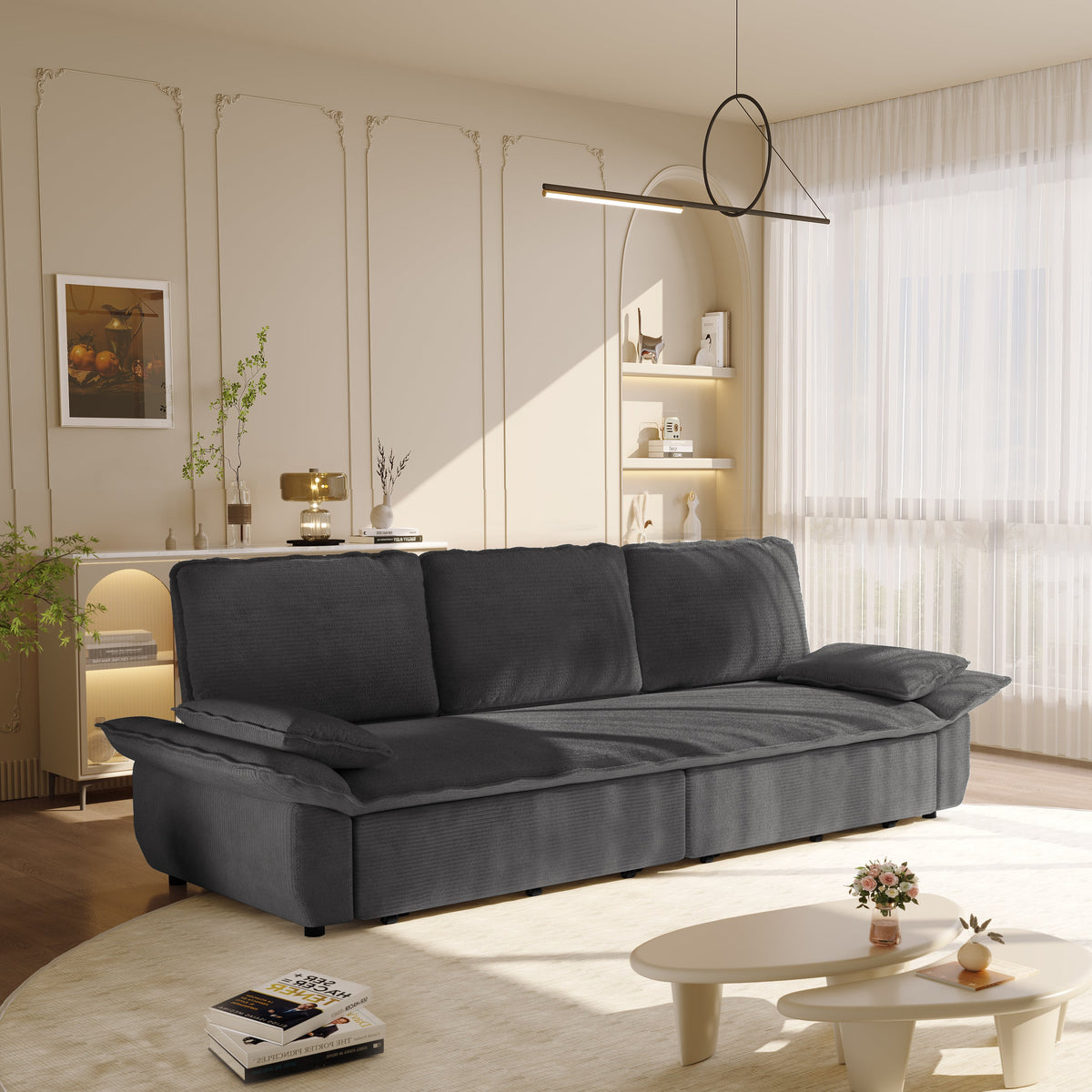 3-in-1 Convertible Sleeper Sofa Bed
