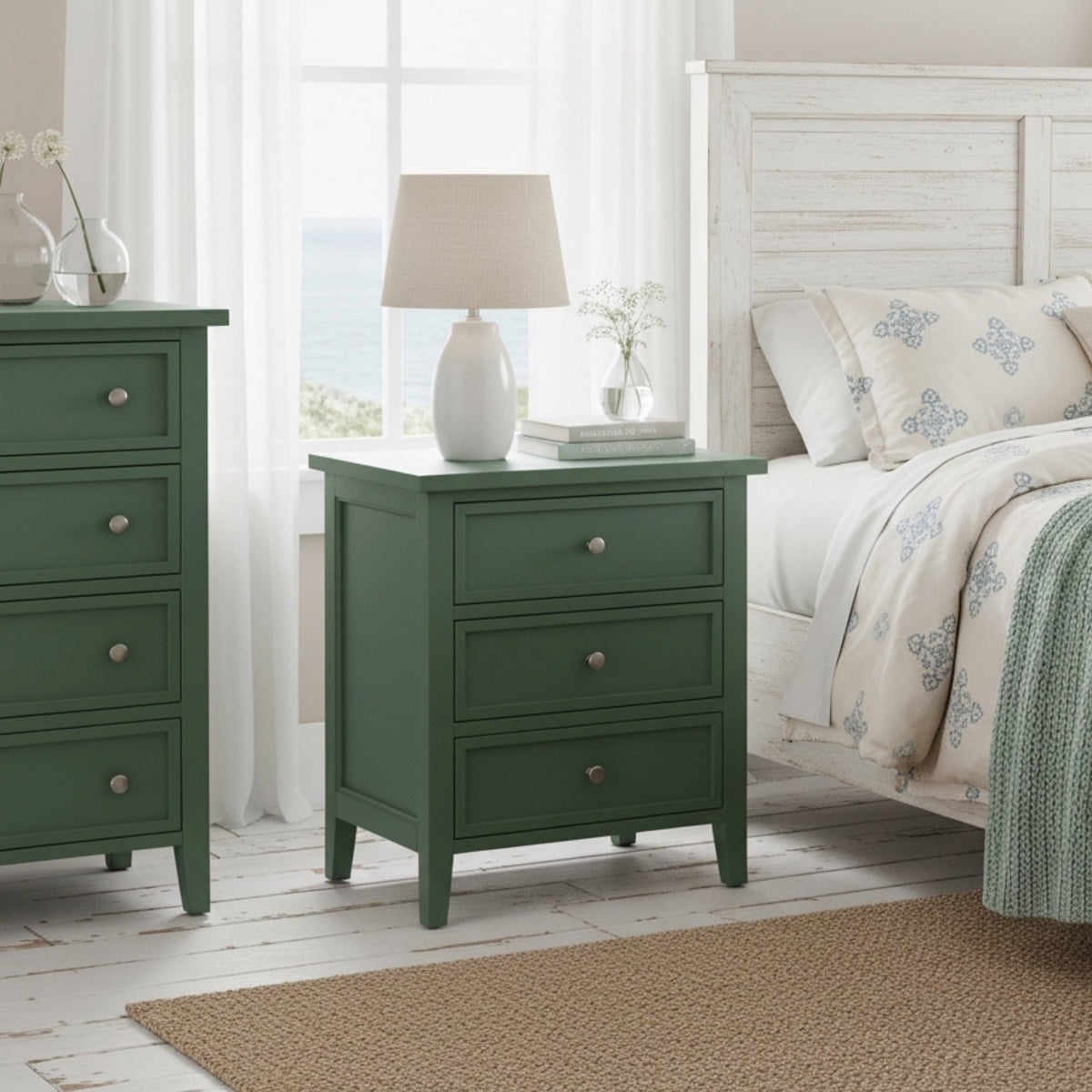 Luca 3-Drawer Nightstand - Vintage