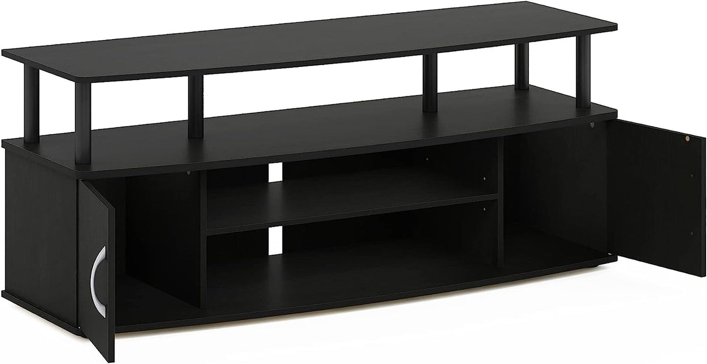 Jaya 55 Inch TV Entertainment Stand Blackwood Wood Cabinet