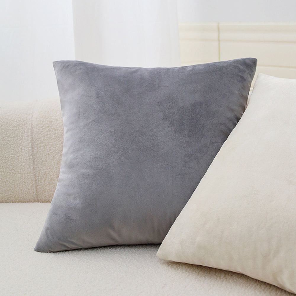 Beautiful combination Set of 2 different colors Pillow Covers AND Inserts 3 sizes, mixed well colors of one of each combo