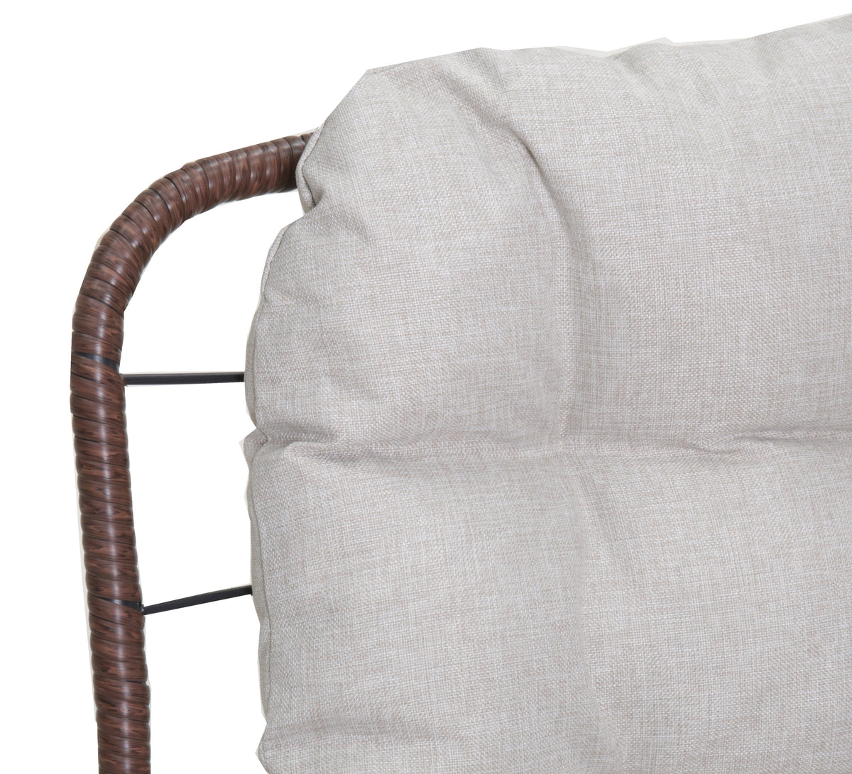 Patio Loveseat Sofa with Luxury Thick Cushion