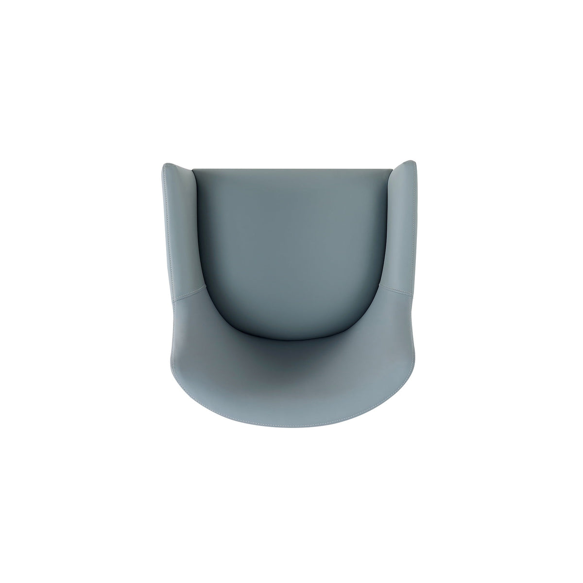 Gansevoort Wood Vegan Leather Armchair in Pewter