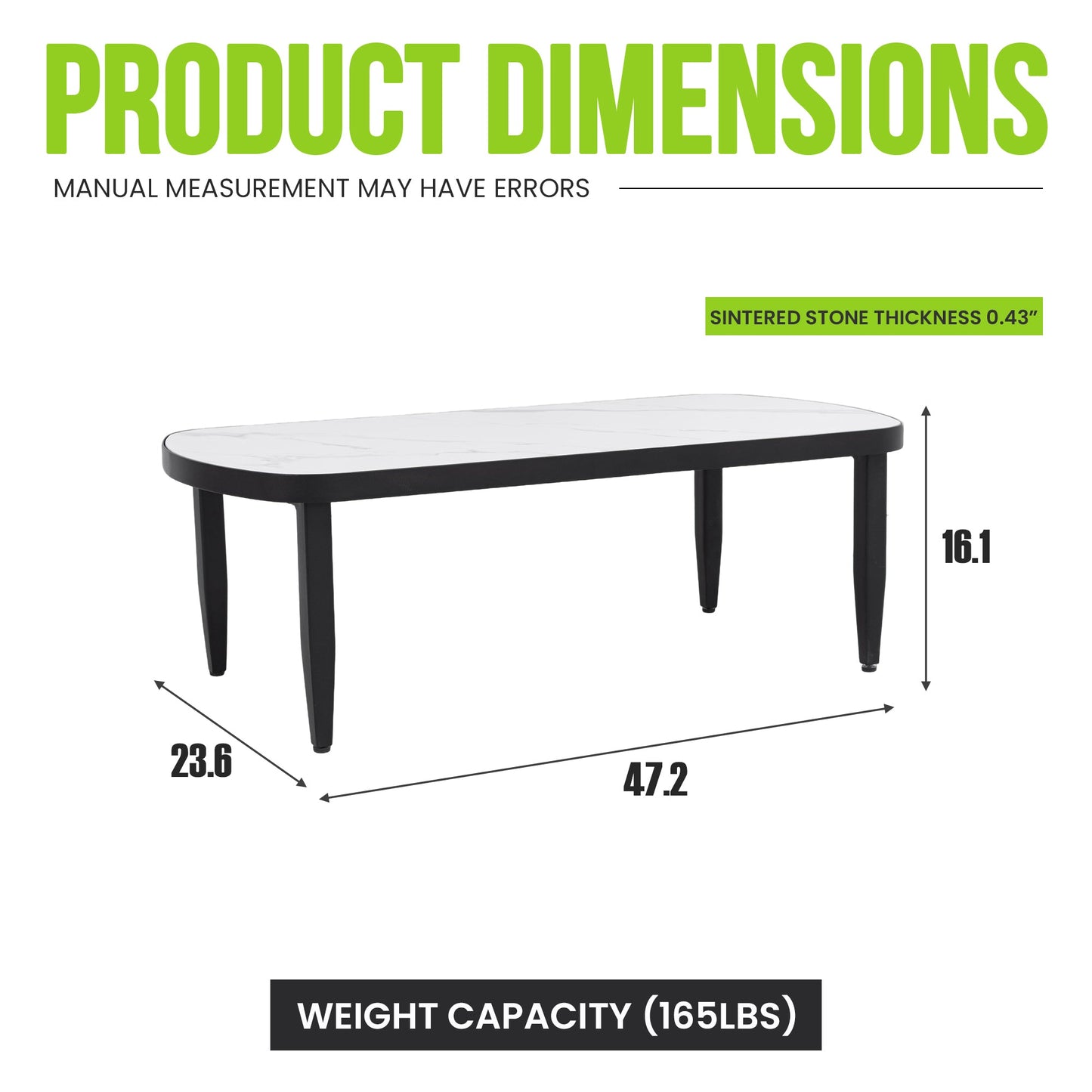 Modern Outdoor Elegance Arc Coffee Table
