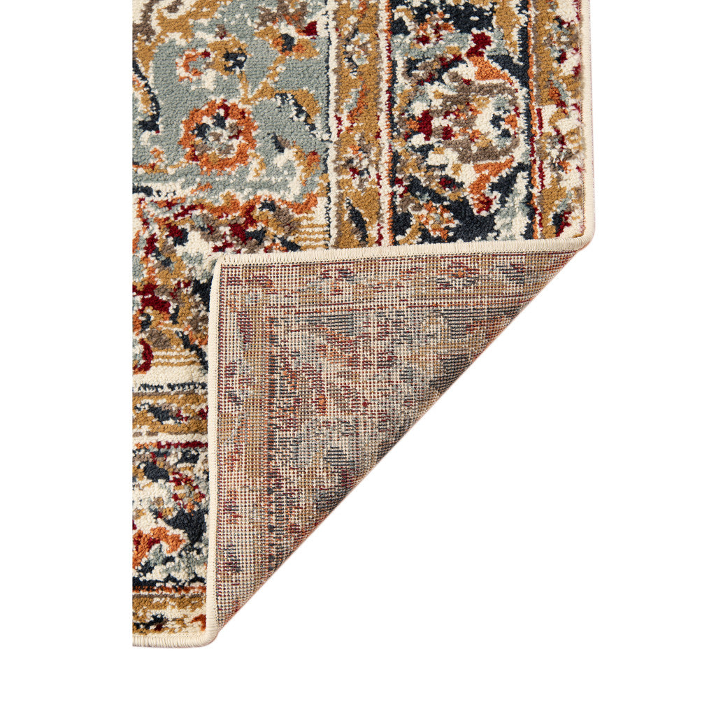 9' X 12' Ivory Medallion Power Loom Area Rug