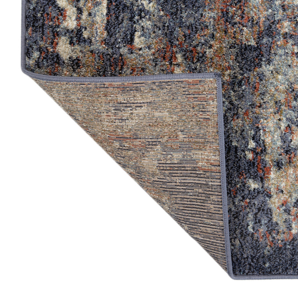 5' x 7' Light Gray Abstract Power Loom Area Rug