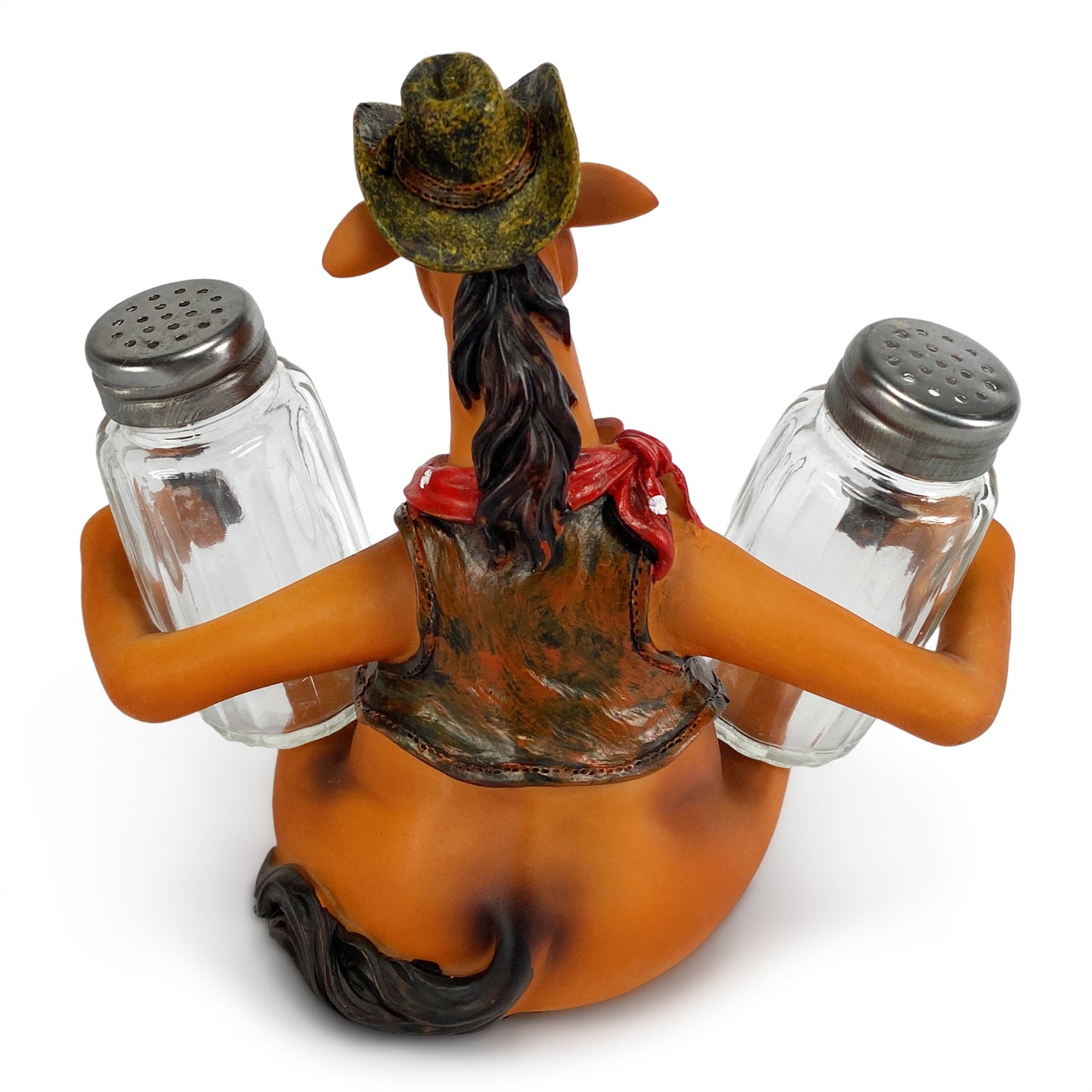 Salt and Pepper Shakers-Horse Holding