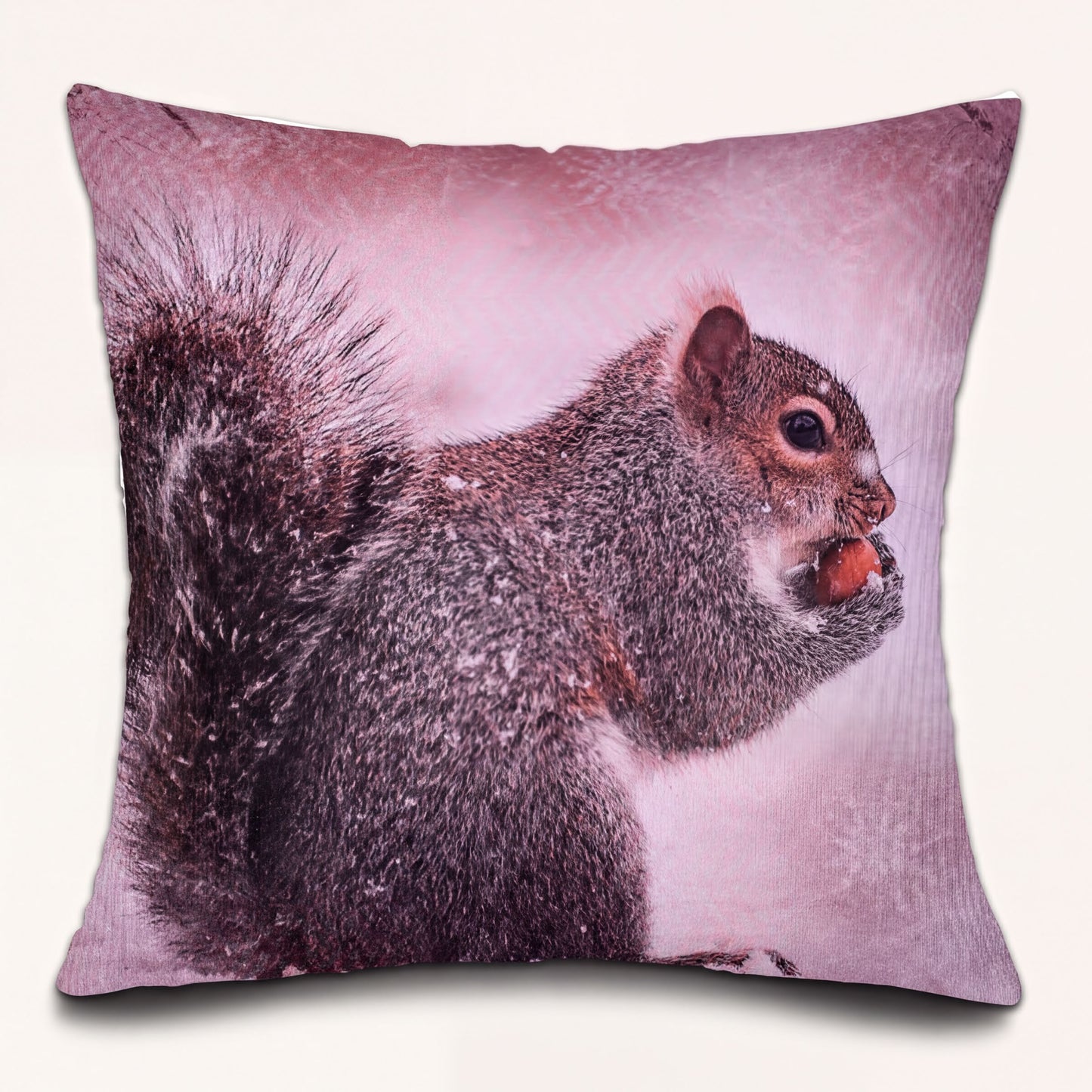 Squirrel Throw Pillow Covers - Set of 2 or 4 Decorative Printed Cushion Covers, 18x18 Inch