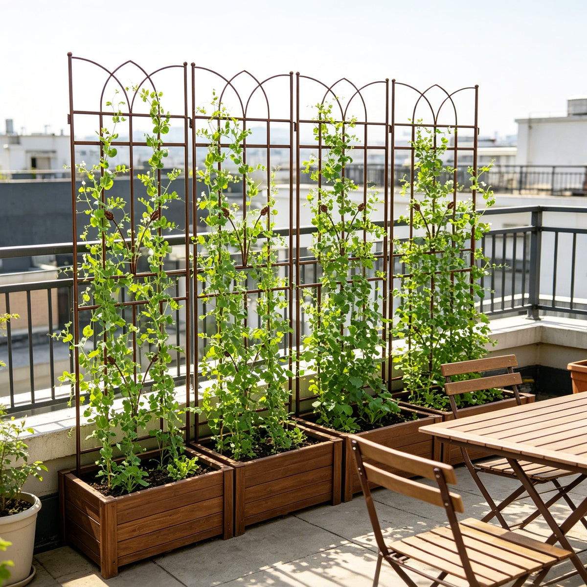 4 Pack Metal Garden Trellis 71" x 17.7"