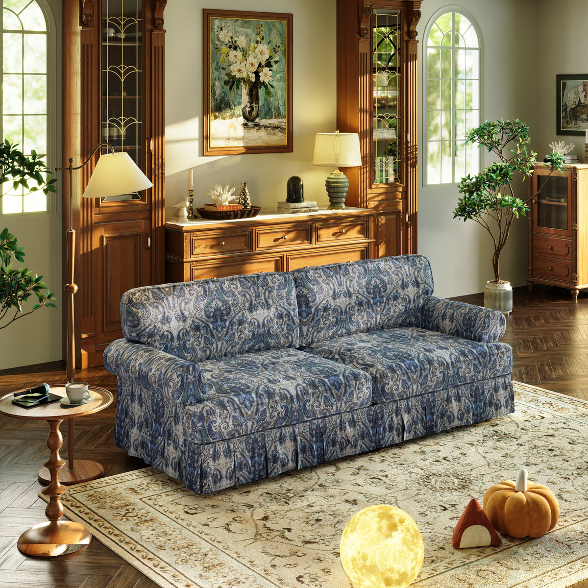 74" Luxurious 3-Seater Cloud Couch