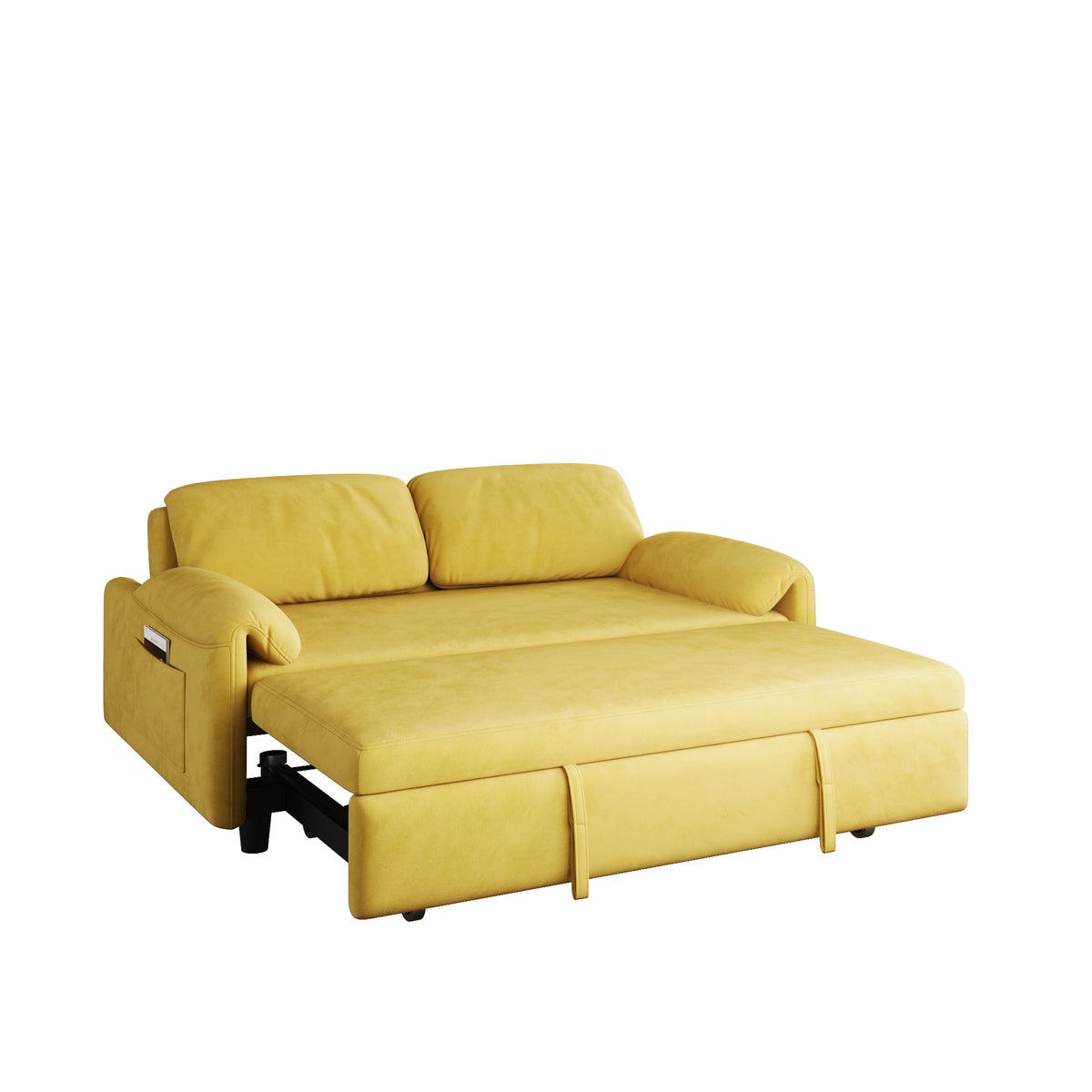 Elegant Dual-Purpose Velvet Sofa Bed