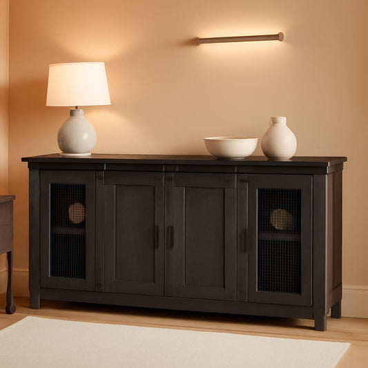 Sierra 65 Inch Grey TV Stand for Living Room Console