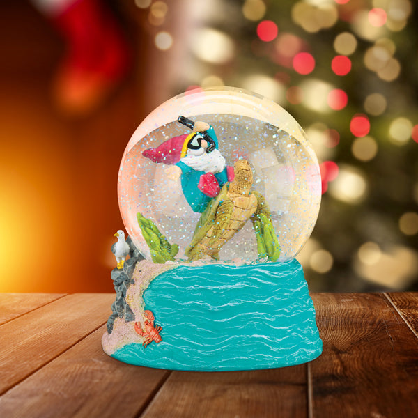 Summer Coastal Gnome Snow Globe