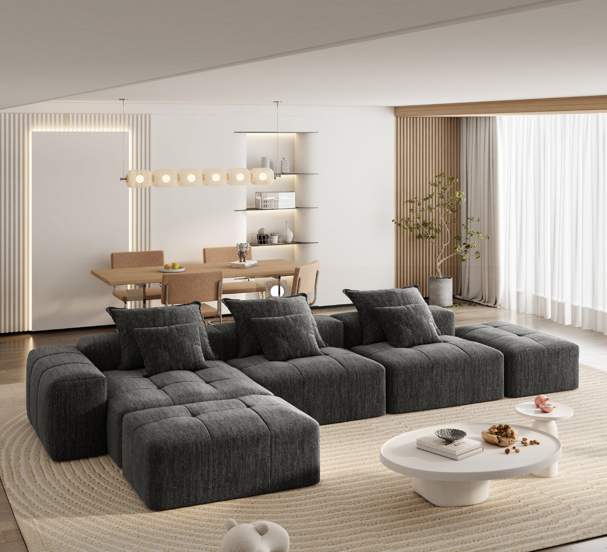 Modern Oversized Modular Sectional Sofa