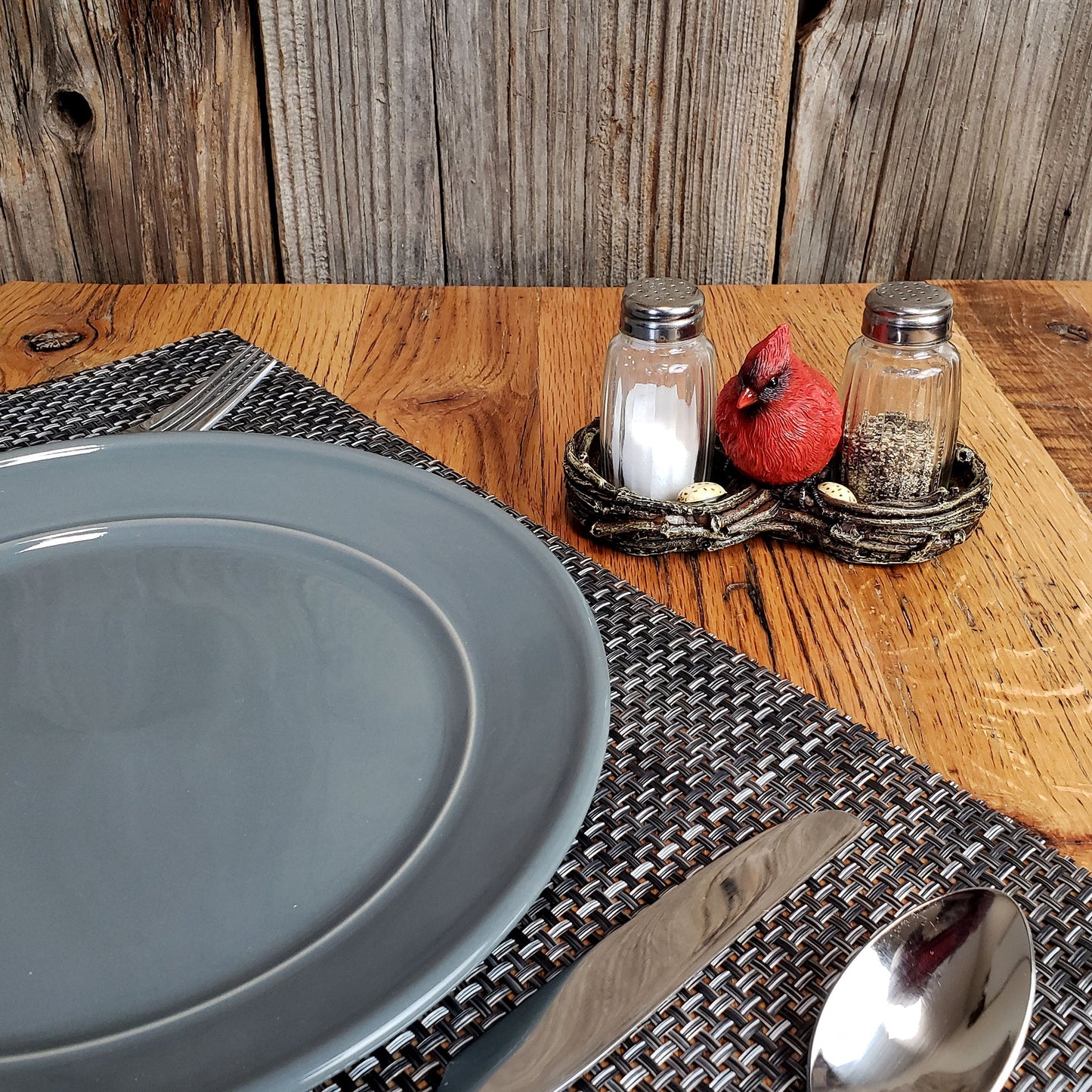 Salt and Pepper Shakers-Cardinal