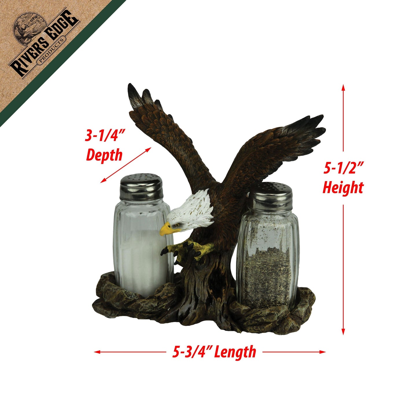 Salt and Pepper Shakers-Eagle