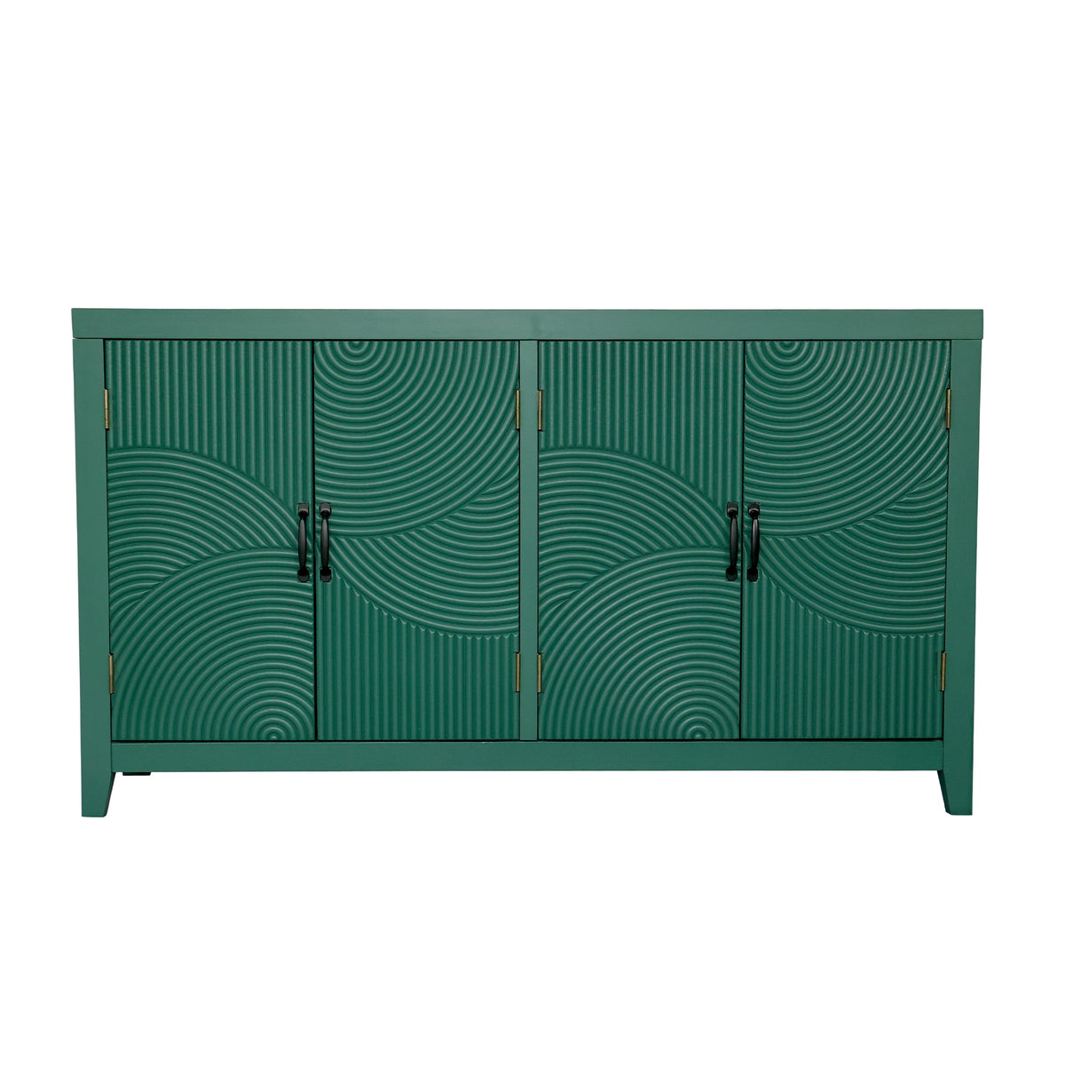 59" Green Accent Cabinet with 4 Doors