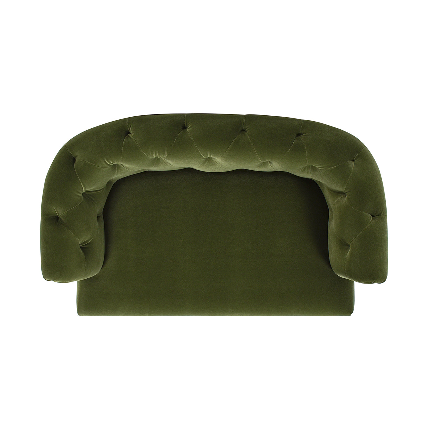 Kiki 36.5' Chesterfield Dog Sofa Bed, Medium, Olive Green Performance Velvet