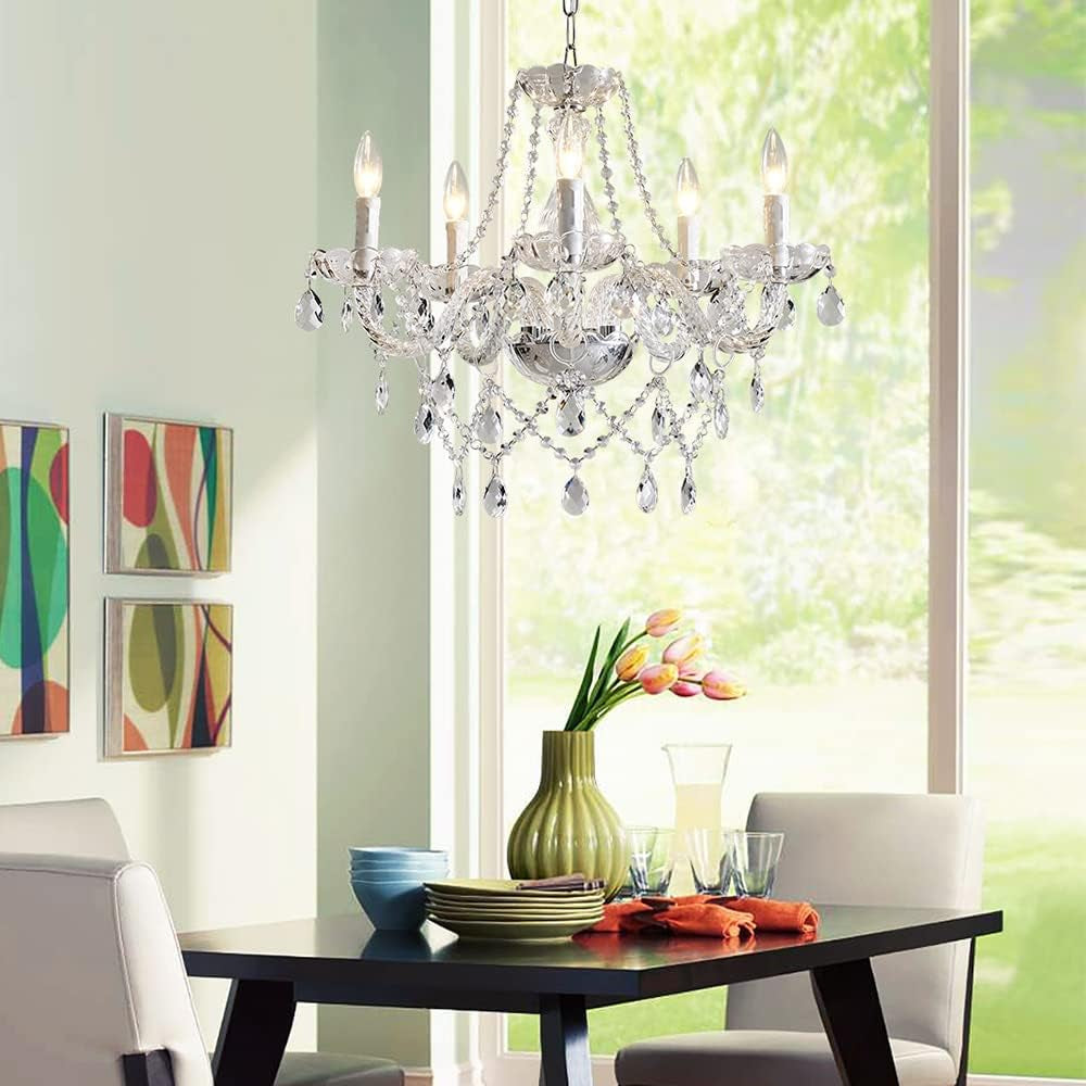 Saint Mossi 5 Light K9 Crystal Chandelier Ceiling Light