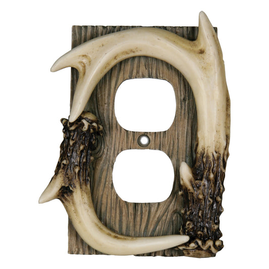 Electrical Cover Plate Single Receptacle-Antler