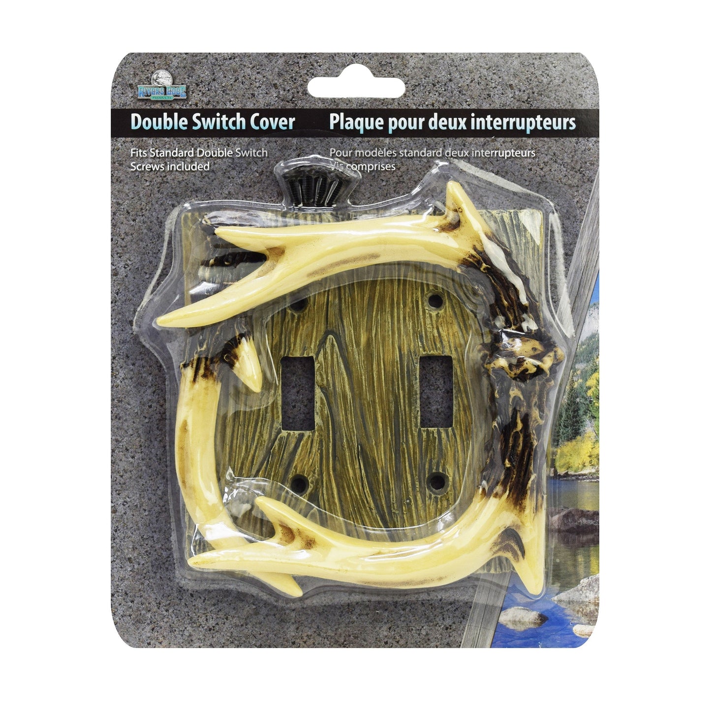Electrical Cover Plate Double Switch-Antler