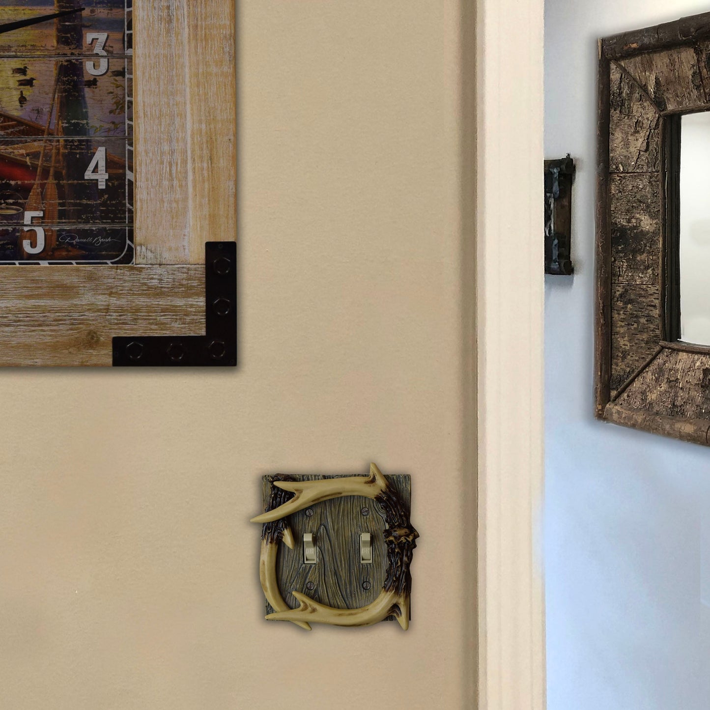 Electrical Cover Plate Double Switch-Antler