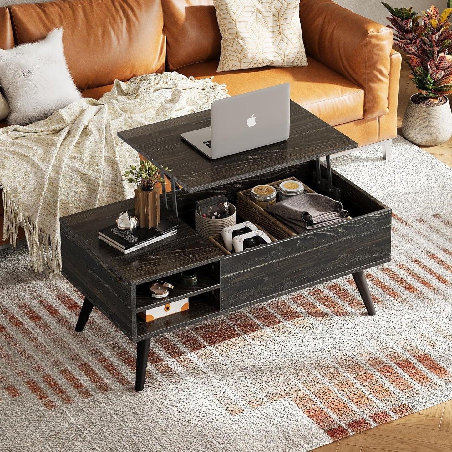 Modern Lift Top Coffee Table with Storage – Smart, Stylish & Space-Saving