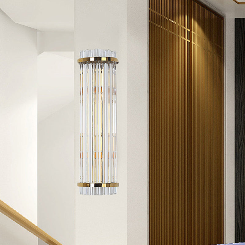 Evelyn - Exquisite 2-Light Crystal Wall Sconce in Gold Finish