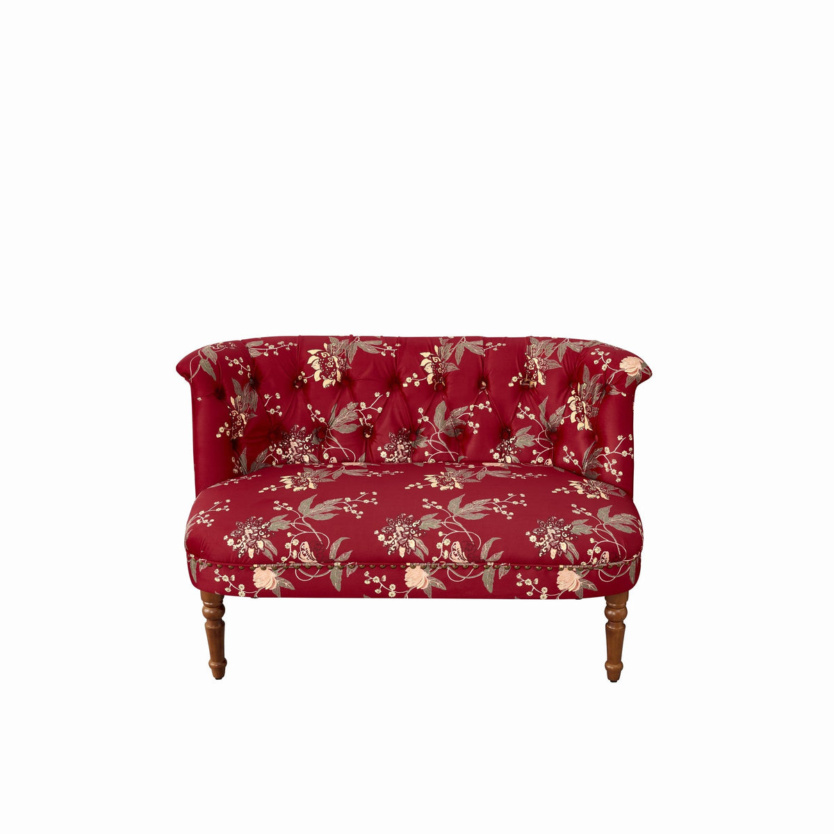 European Style Sofa Chair in Wine Red