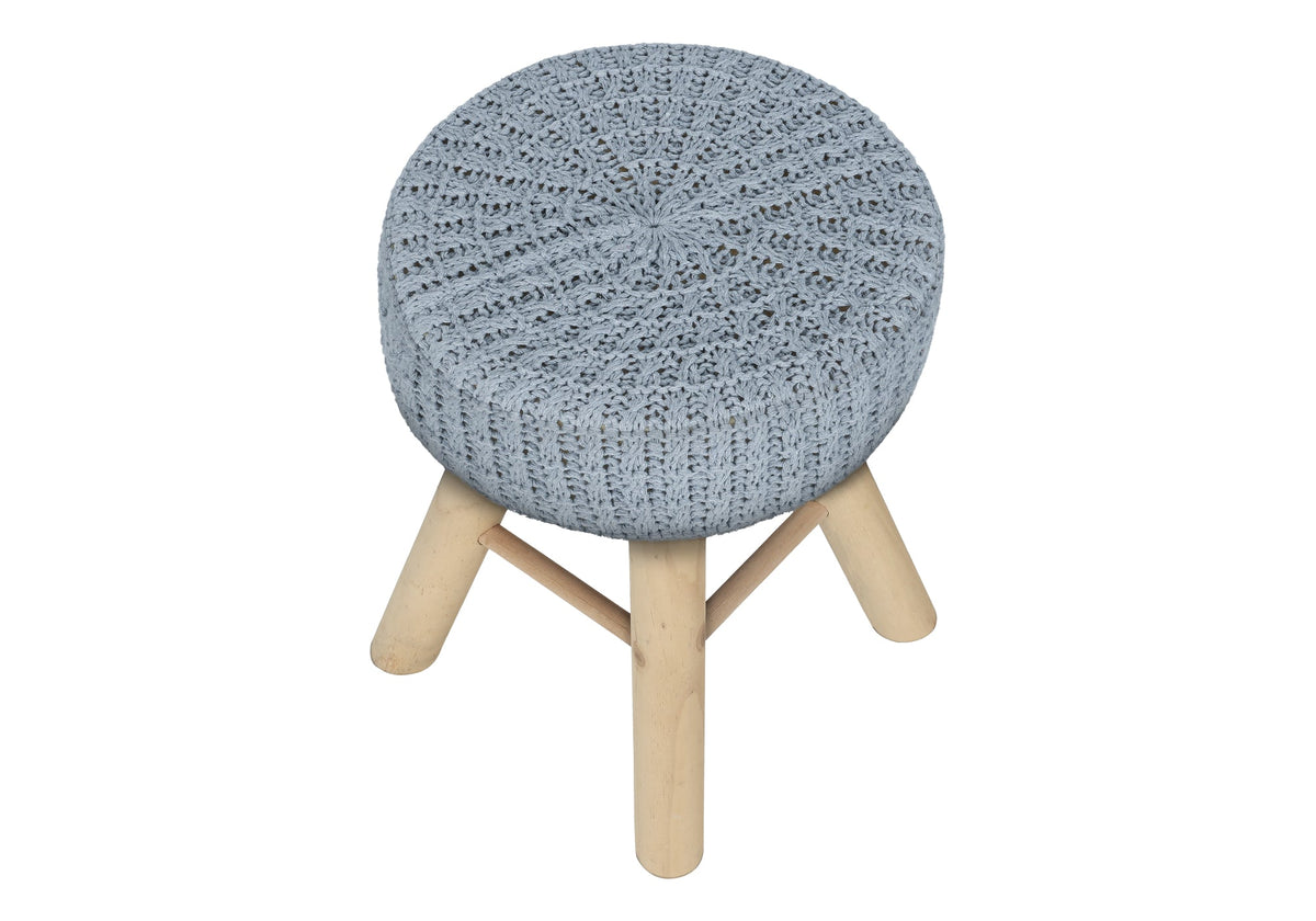 12" Round Ottoman, Pouf, Footrest, Foot Stool