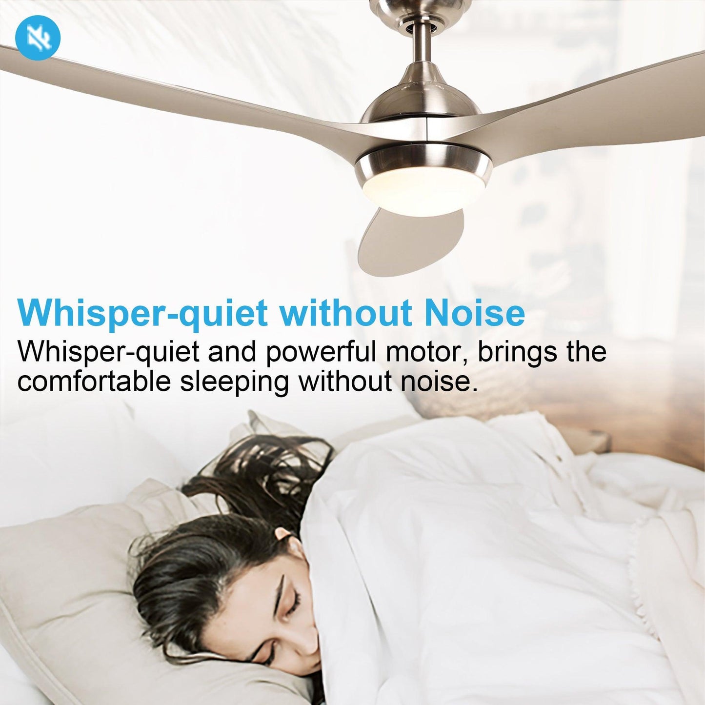 56" Bernardino Indoor Brushed Nickel Downrod Mount Chandelier Ceiling Fan With Light Kit And Remote Control