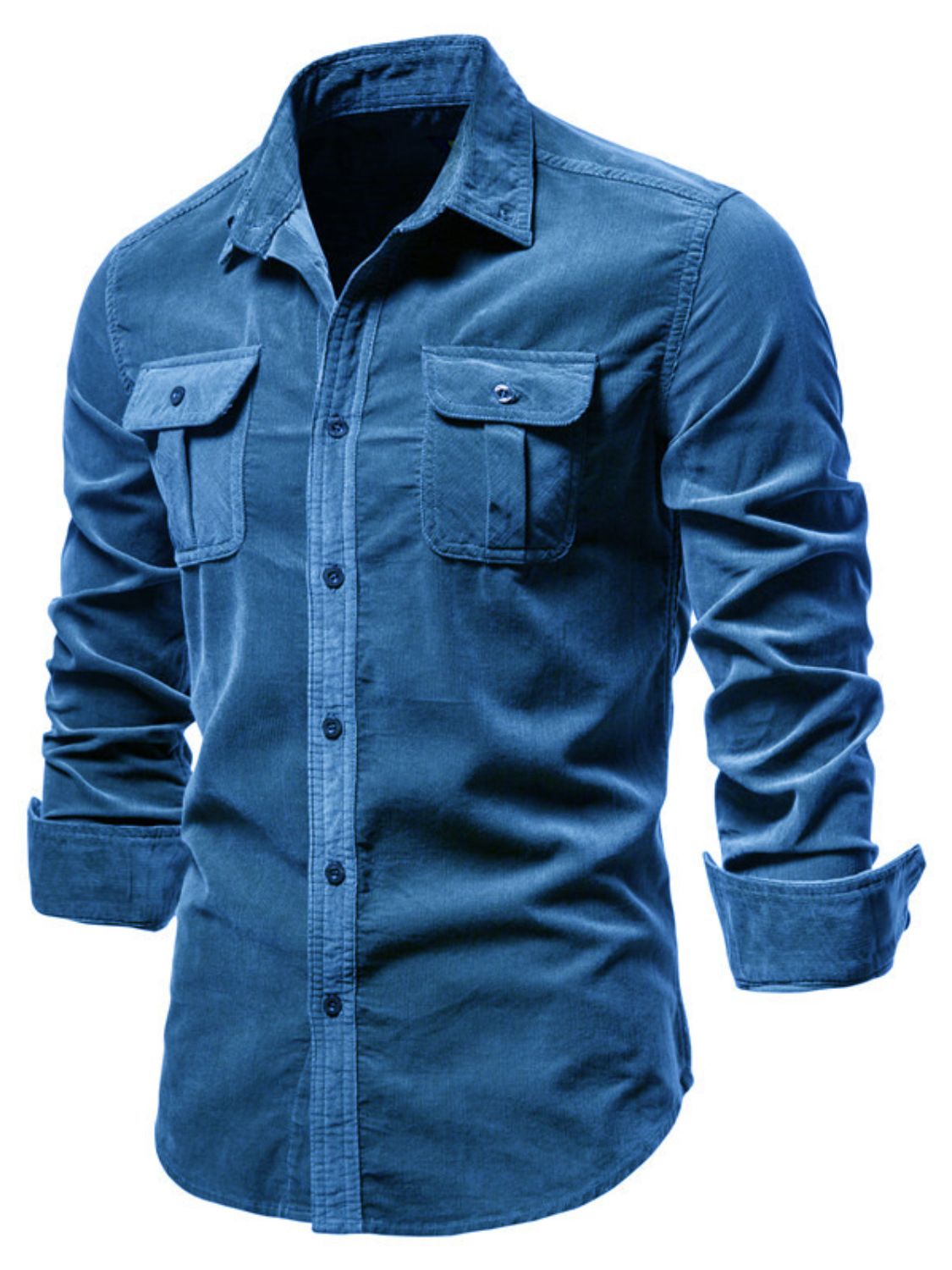 Button Down Collared Neck Shirt Plus Size