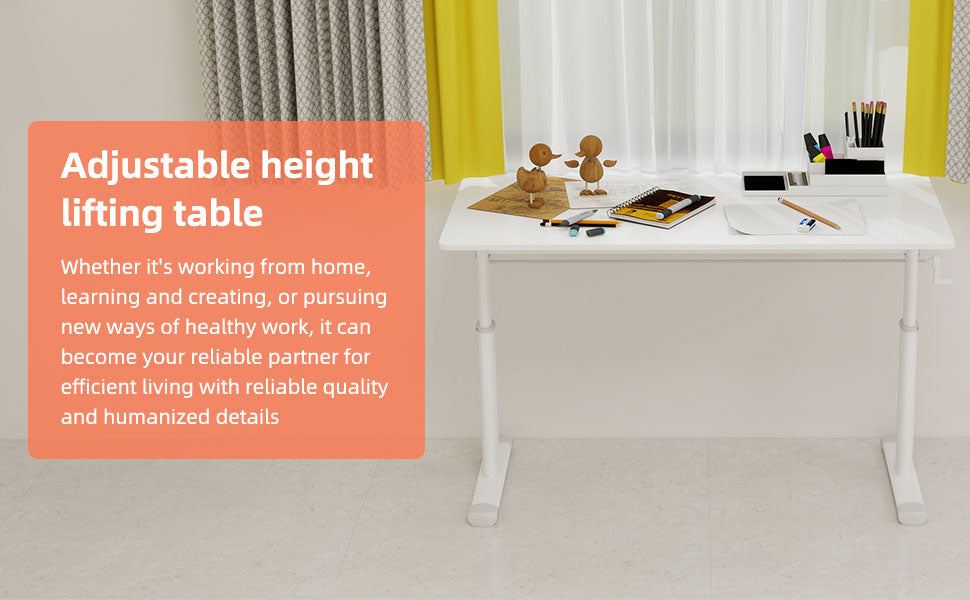 Adjustable Study Desk: Height-Adjustable & Multifunctional