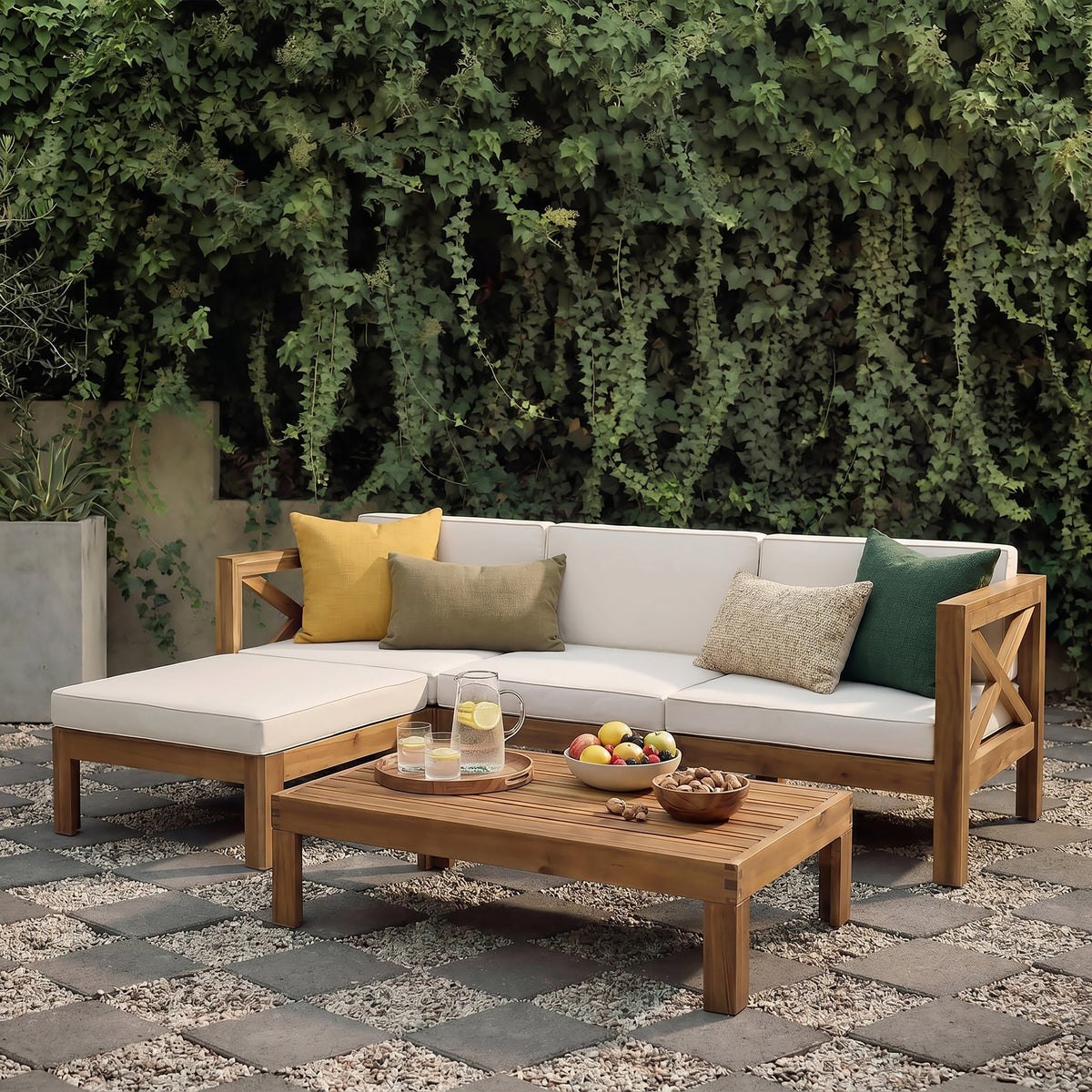 Alcove Lshape Sofa Set