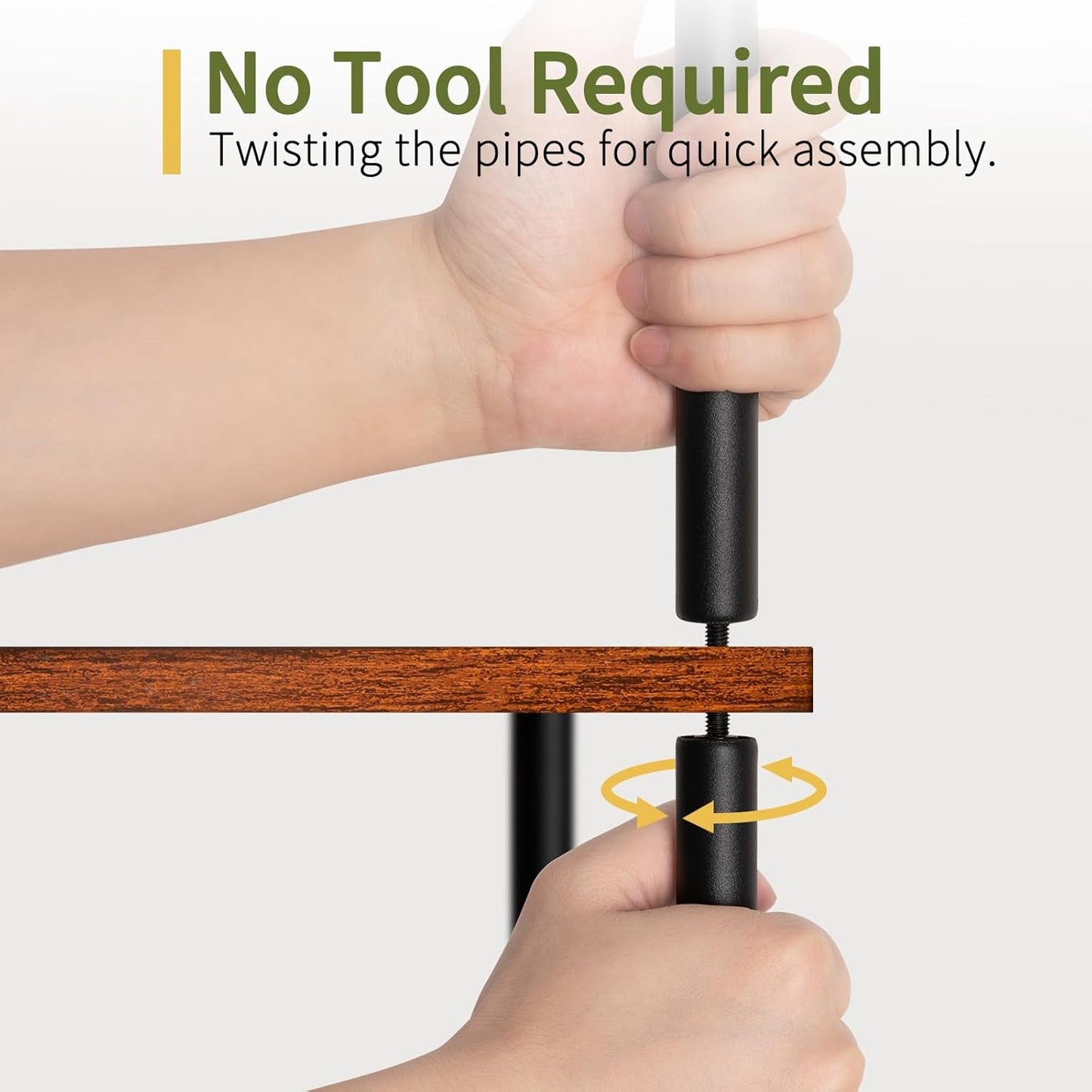 65 Inch Rustic Corner Shelf Stand 5 Tier Bookshelf