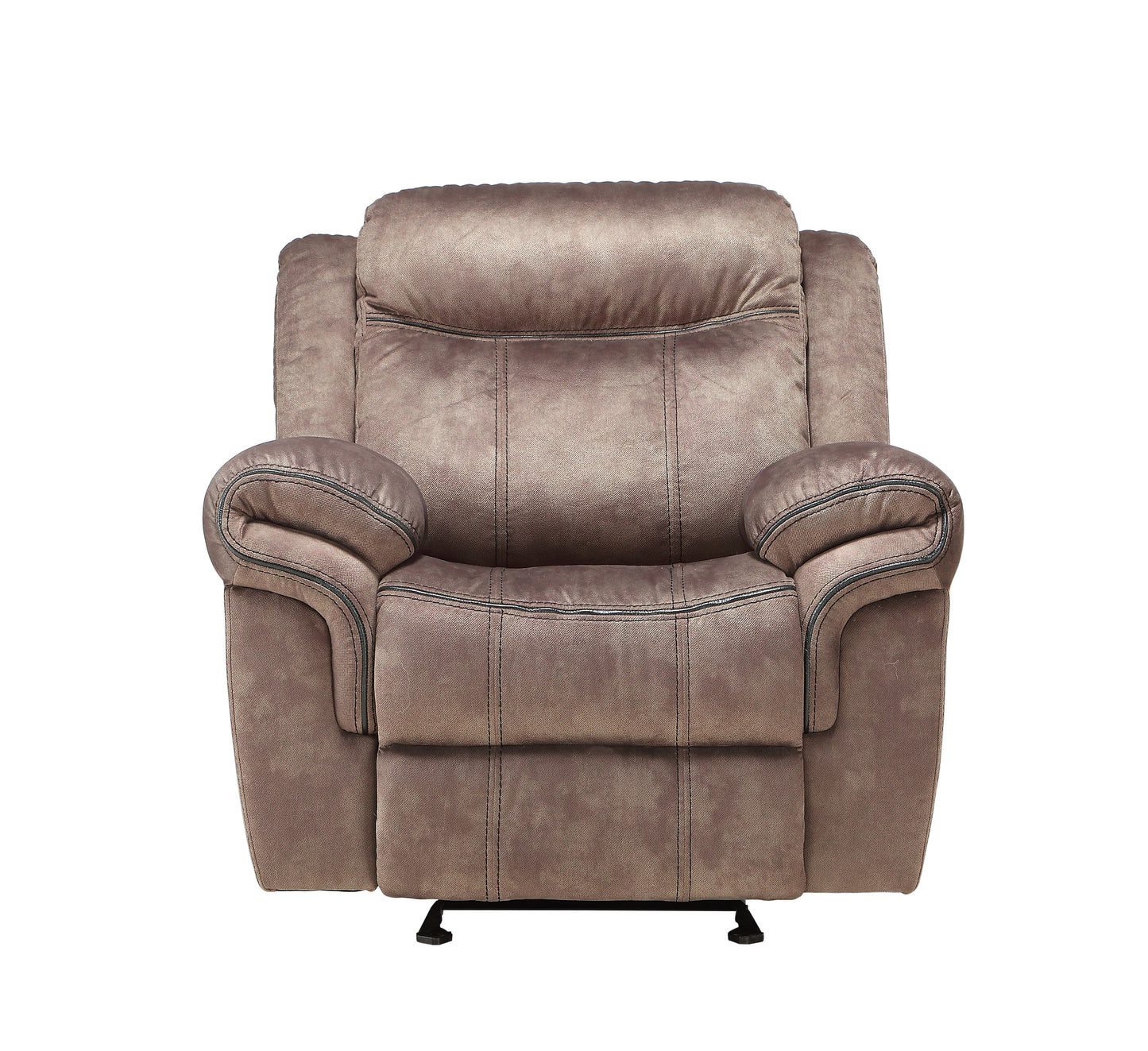 Zubaida Two Tone Chocolate Velvet 3PCS Recliner Living Room Set