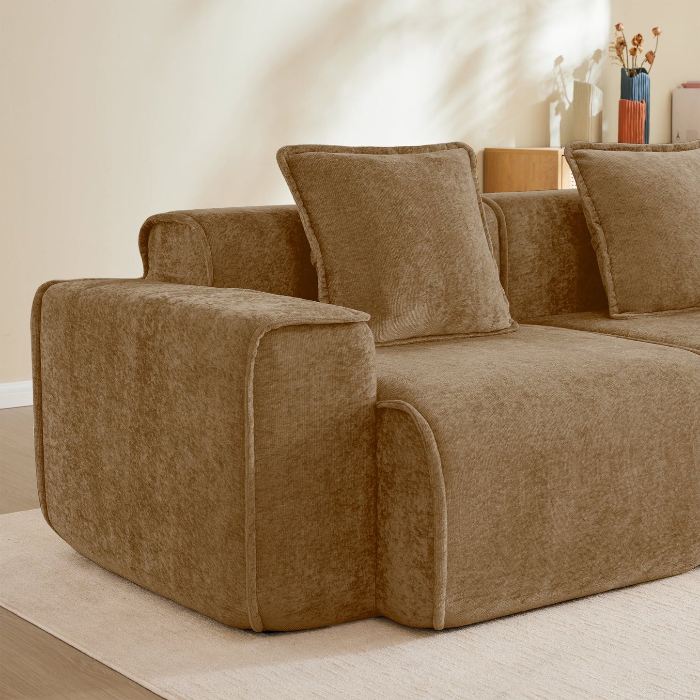 Streamlined Design Modular 3 Seat U Shape Sectional Sofa