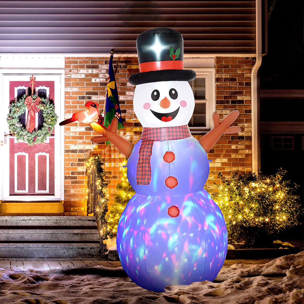Outsunny 7.9' Christmas Inflatable Snowman
