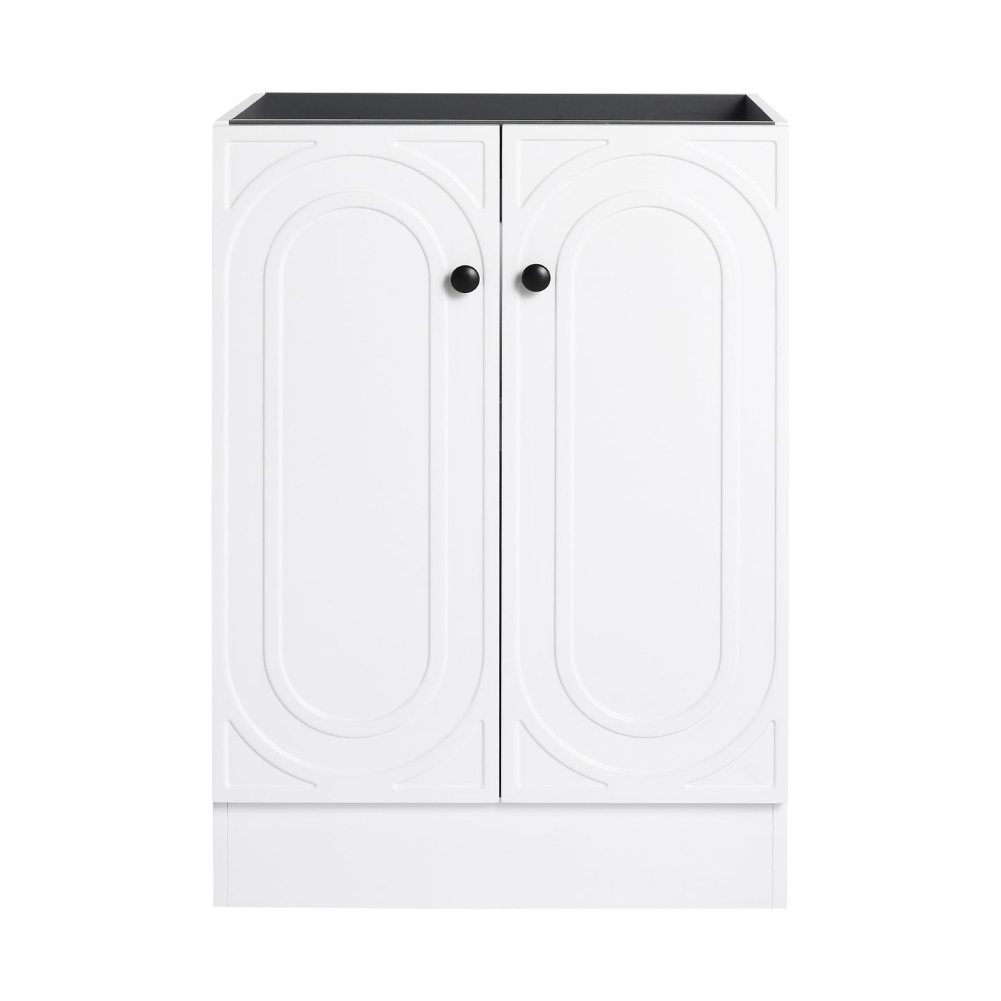 24" Freestanding Bathroom Vanity & 2 Soft-Close Cabinet Doors