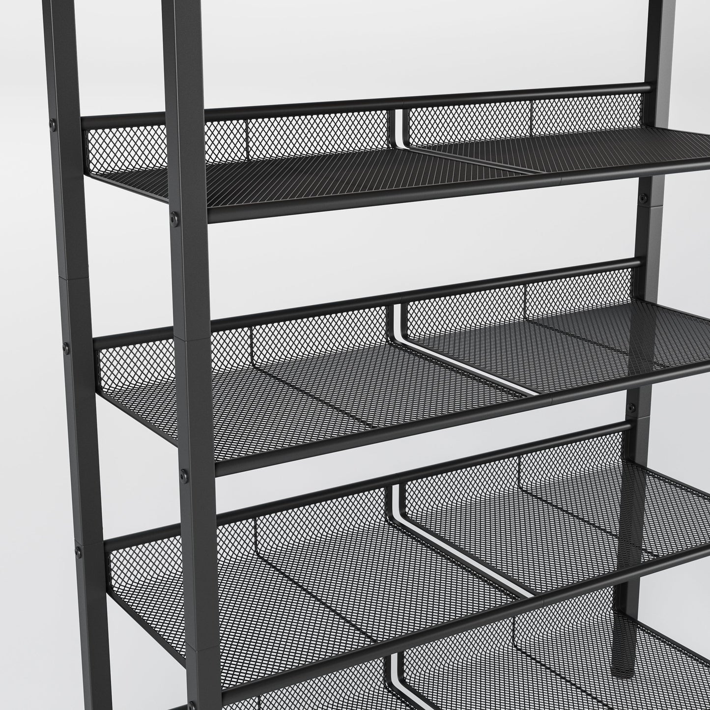Industrial Shoe Rack - Adjustable 5-Layer Storage Solution