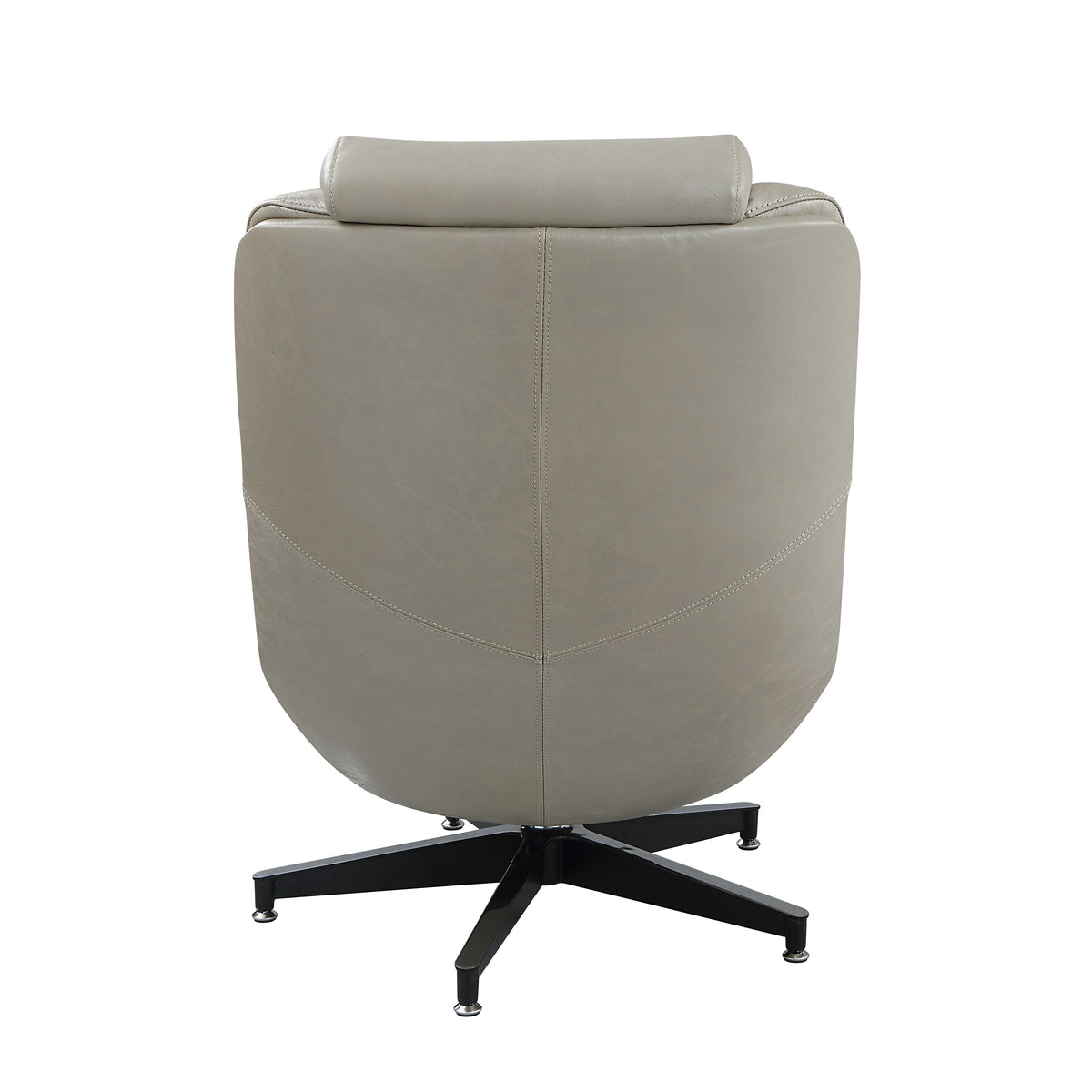 Piran Twilight Top Grain Leather Accent Chair with Swivel