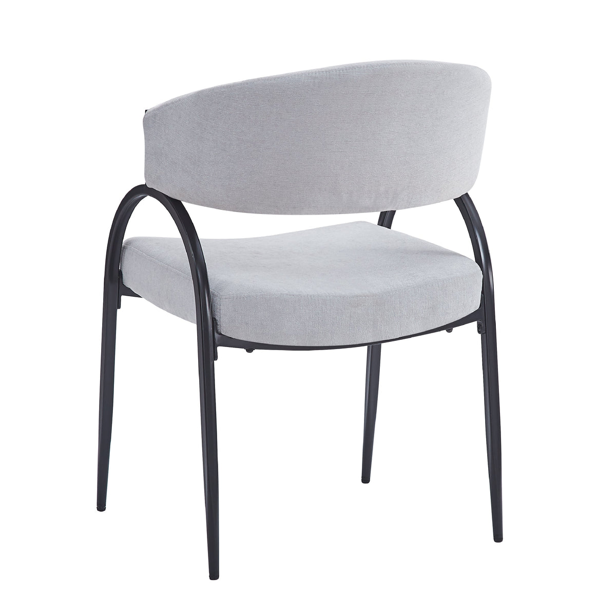 Upholstered Dining Chairs With Metal Legs (Set of 2)