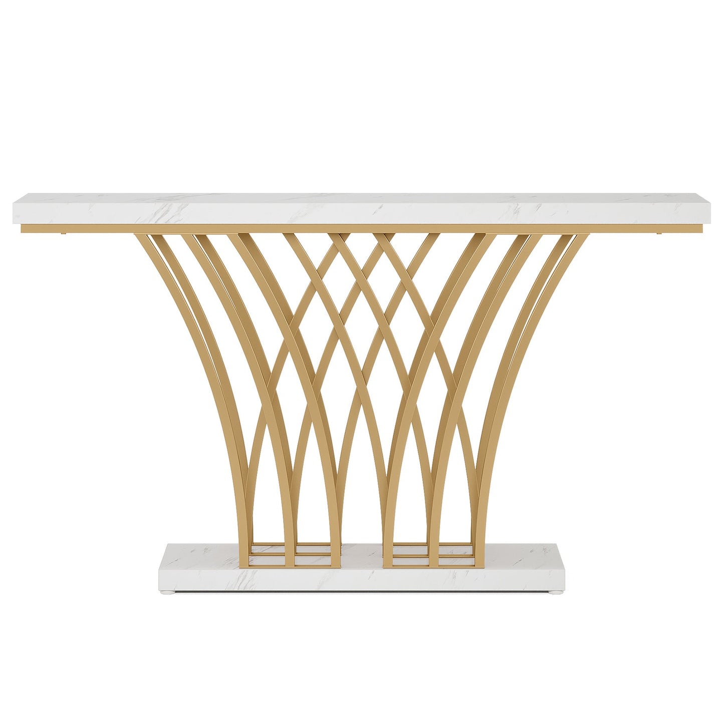 59-Inch Gold Console Table